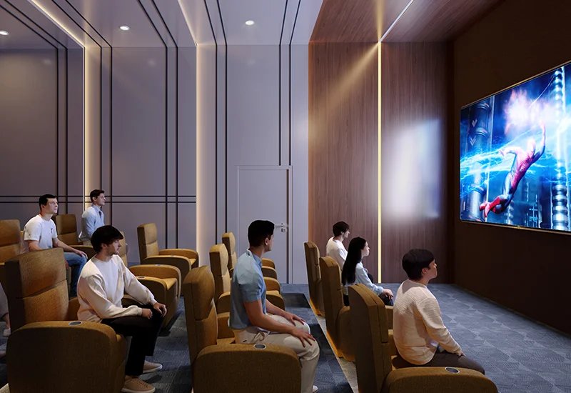 Modern living room with TV unit